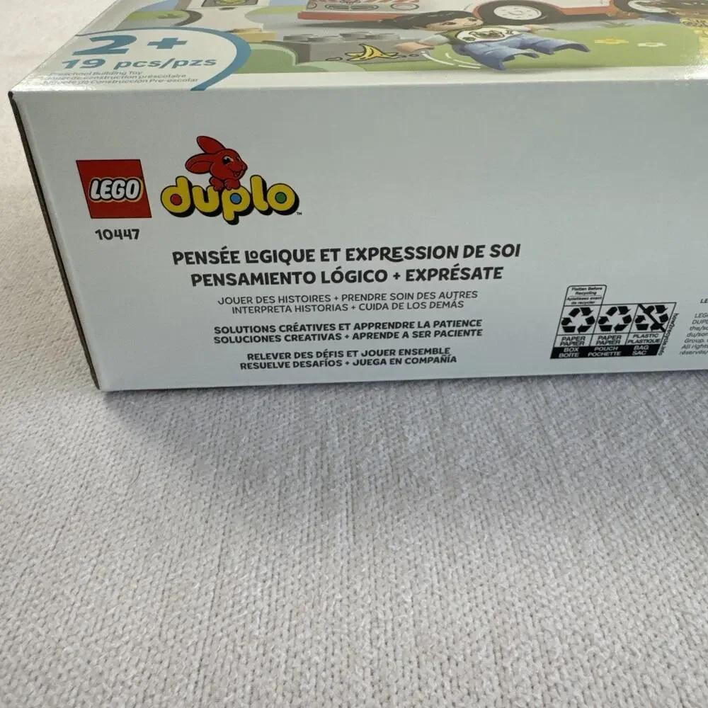 LEGO DUPLO Town Ambulance & Driver Building Blocks Toddlers 10447 Sealed